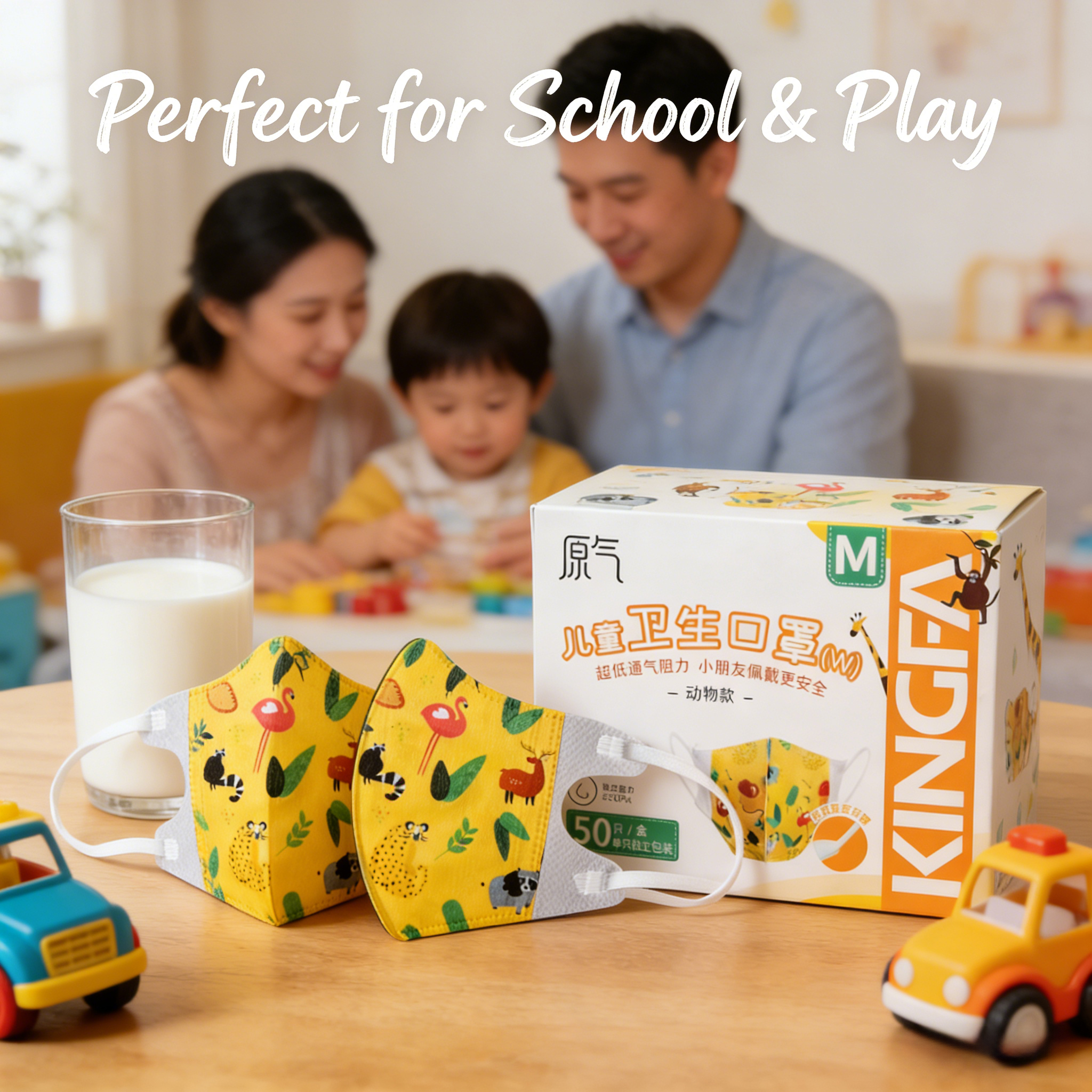 Face Mask Storage Box - 50-100pcs Kids Face Mask FPP2 Protective