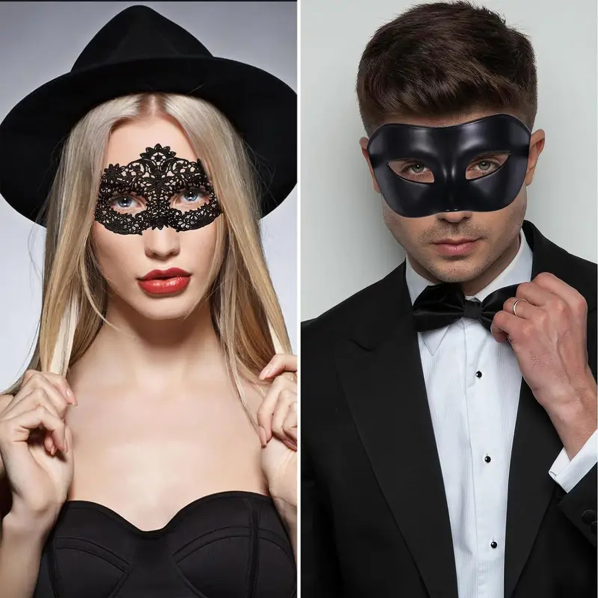 2pcs Hot New Sexy Black Lace M - Black Face Mask Pack incelemesi ve fiyatı