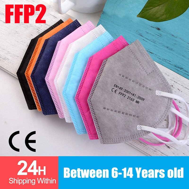 100pcs Kids mascarillas fpp2 B - Black Face Mask Pack incelemesi ve fiyatı