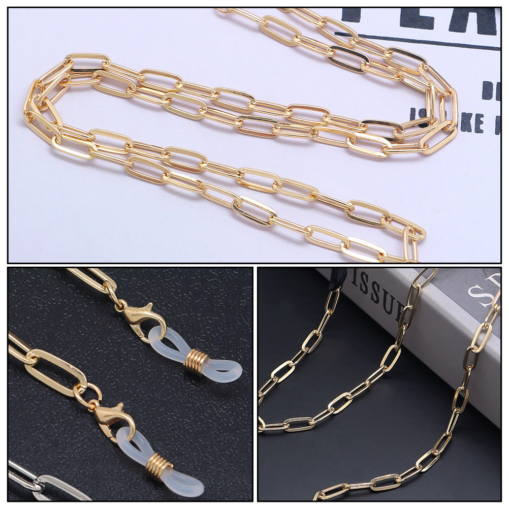 Golden Paperclip Link Necklace - Mask Chain Holder incelemesi ve fiyatı