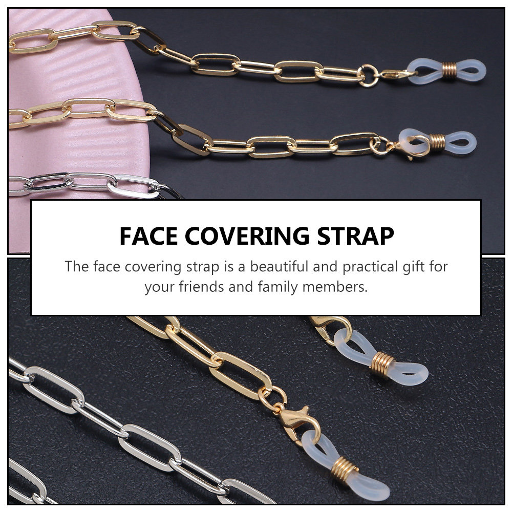 Golden Paperclip Link Necklace - Mask Chain Holder incelemesi ve fiyatı
