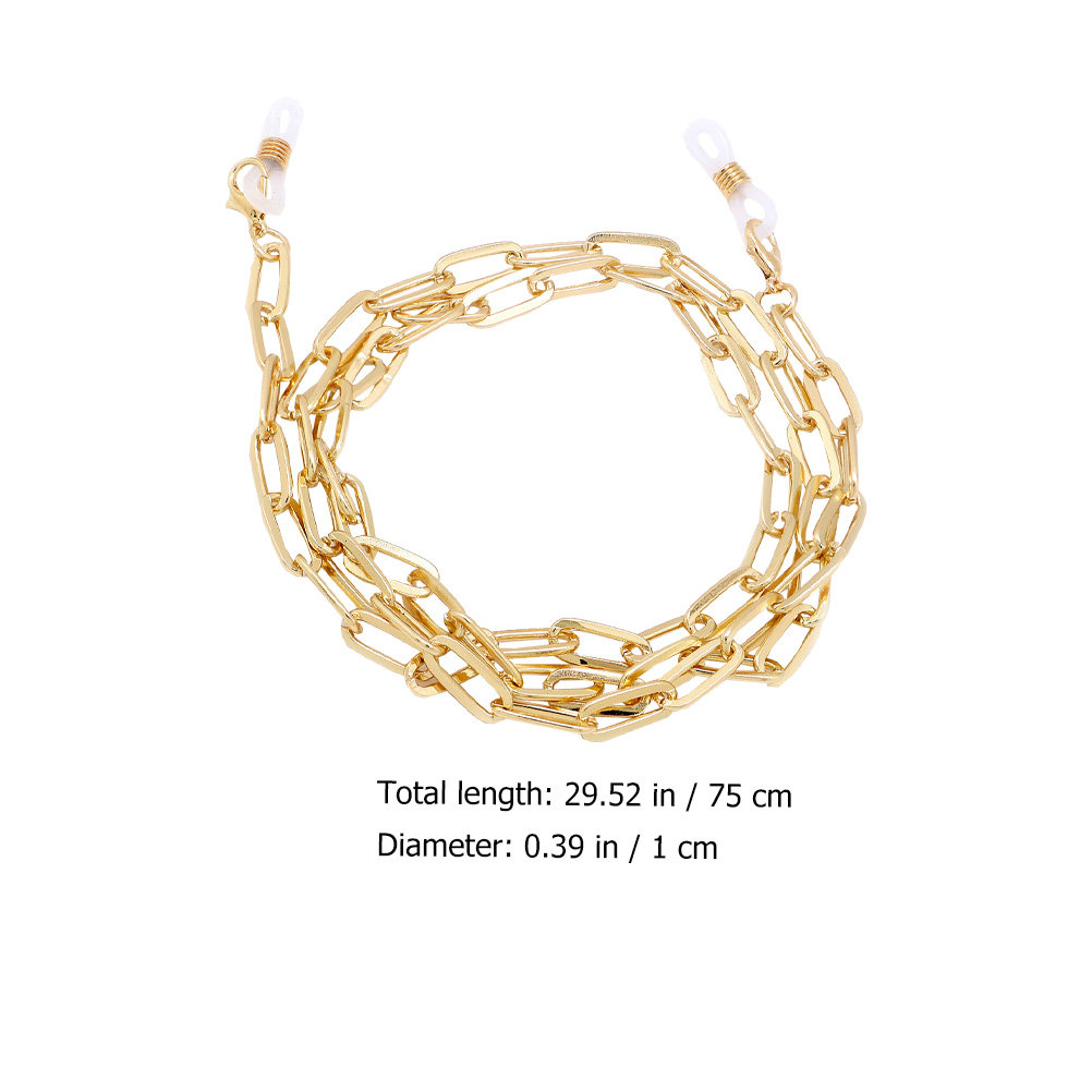 Golden Paperclip Link Necklace - Mask Chain Holder incelemesi ve fiyatı