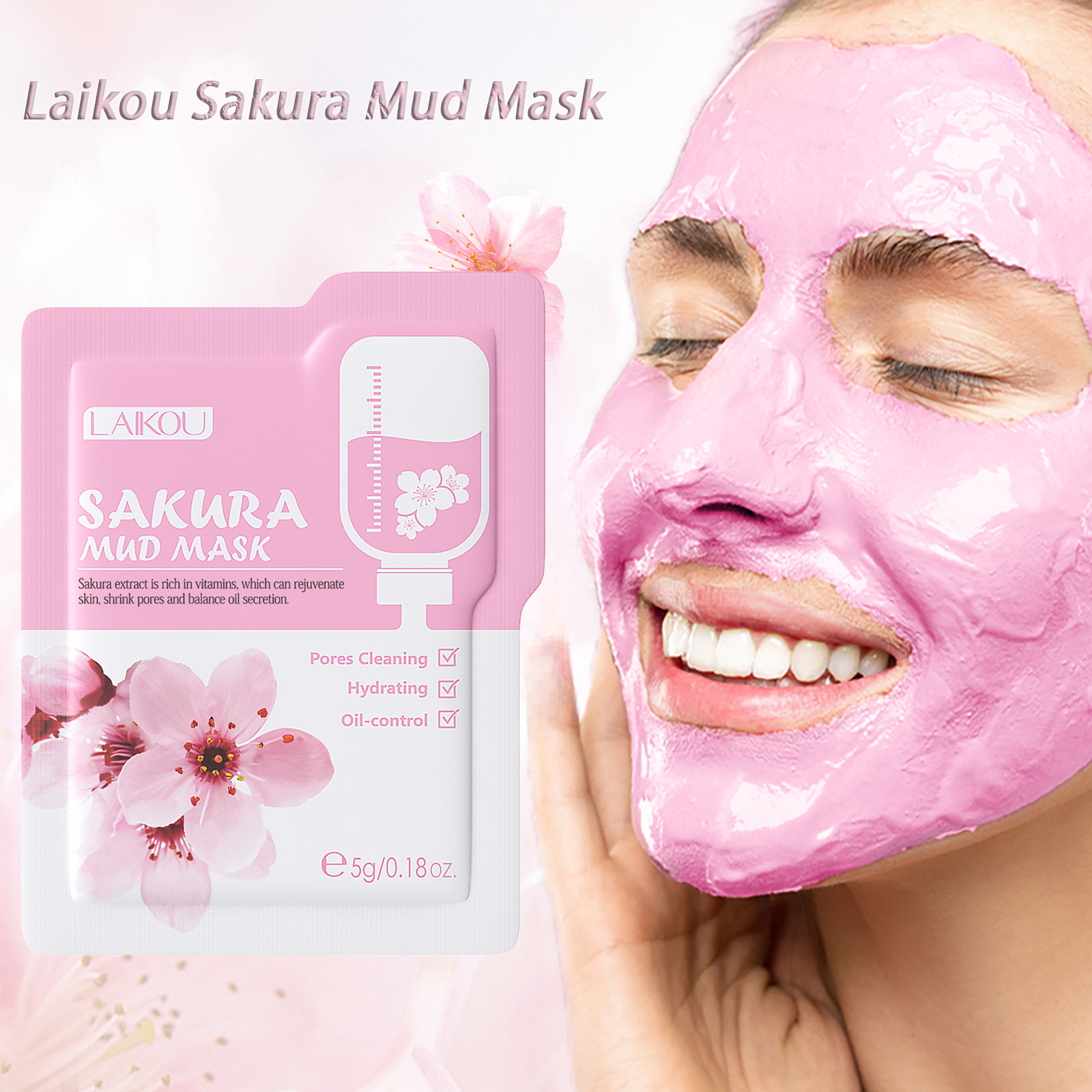 Laikou Sakura Clay Mask Trial  - Dust Mask Construction incelemesi ve fiyatı