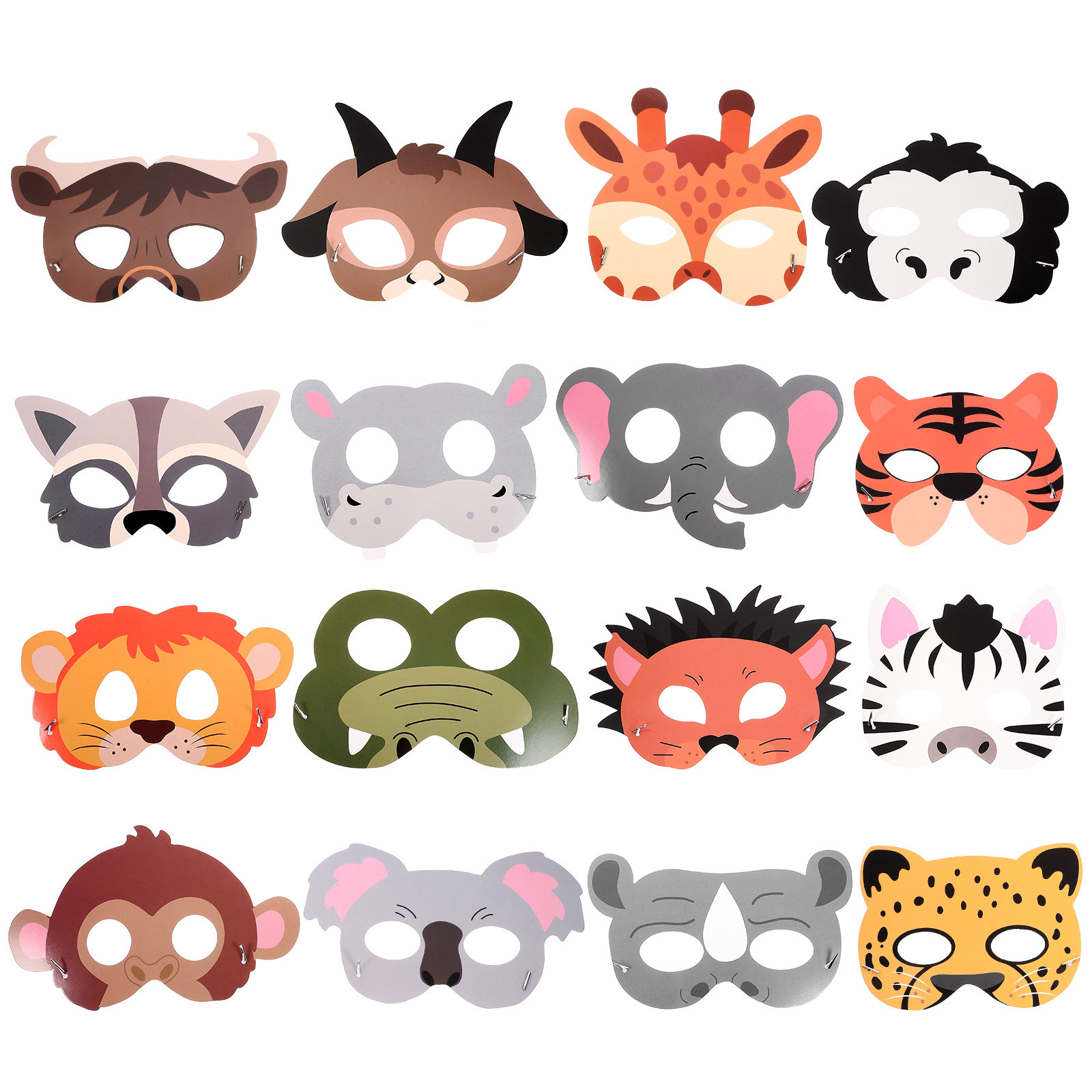 16Pcs Animal Paper Masks for K - Kids Face Mask incelemesi ve fiyatı