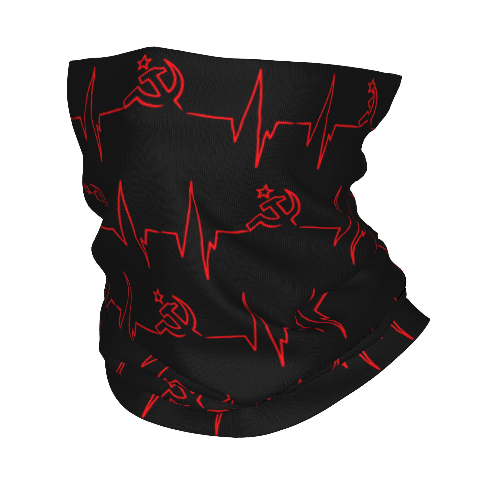 Custom Heartbeat Russian Flag  - Neck Gaiter Face Cover incelemesi ve fiyatı