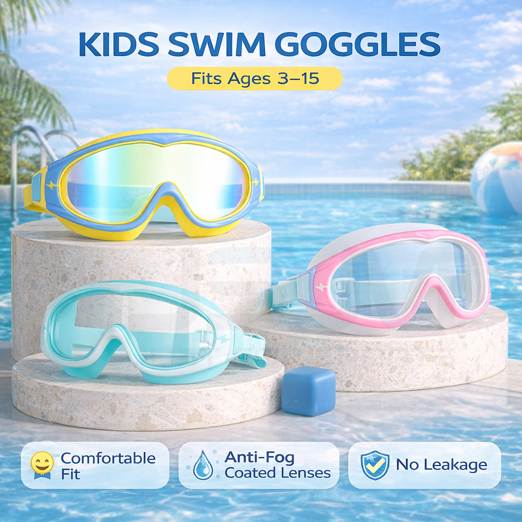 JSJM Kids Swimming Goggles Big - Silicone Mask Bracket incelemesi ve fiyatı