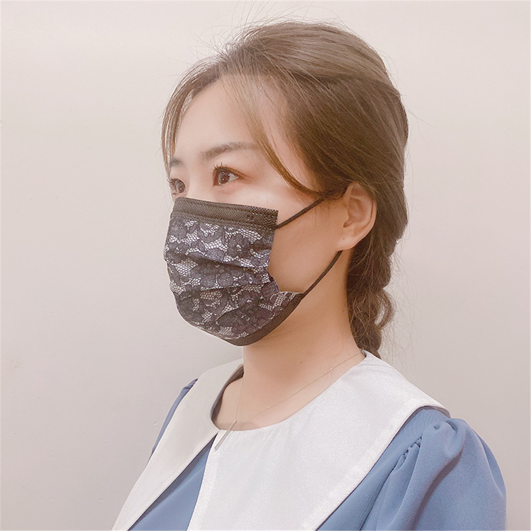 50PCS Disposable Lace Mouth Ma - Disposable Mask Blue incelemesi ve fiyatı