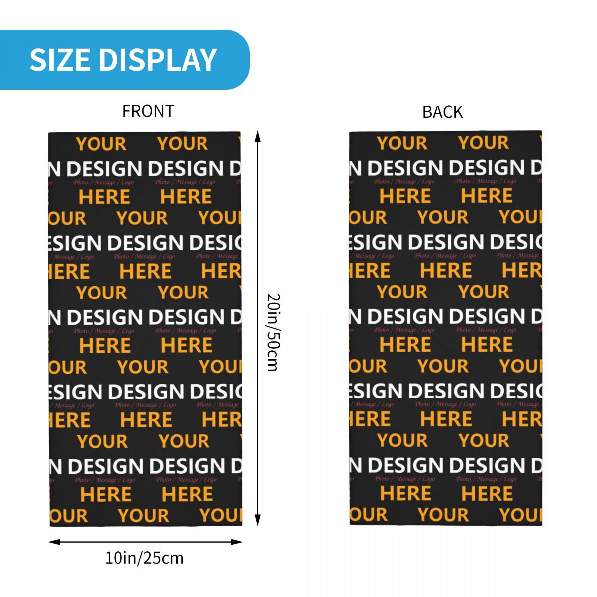 Custom Your Design Here Bandan - Neck Gaiter Face Cover incelemesi ve fiyatı