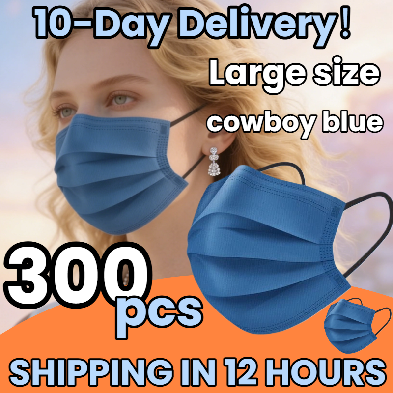 Fast Delivery! 300Pcs Thickene - Disposable Mask Blue incelemesi ve fiyatı