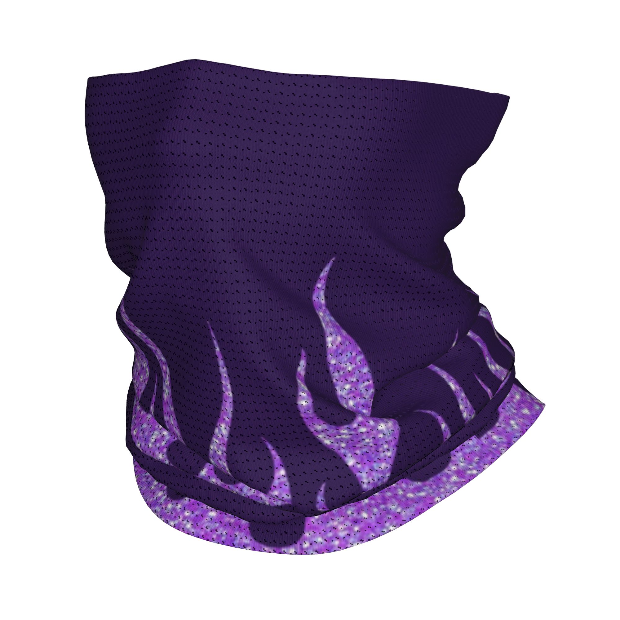 Custom Purple Glitter Flames B - Neck Gaiter Face Cover incelemesi ve fiyatı