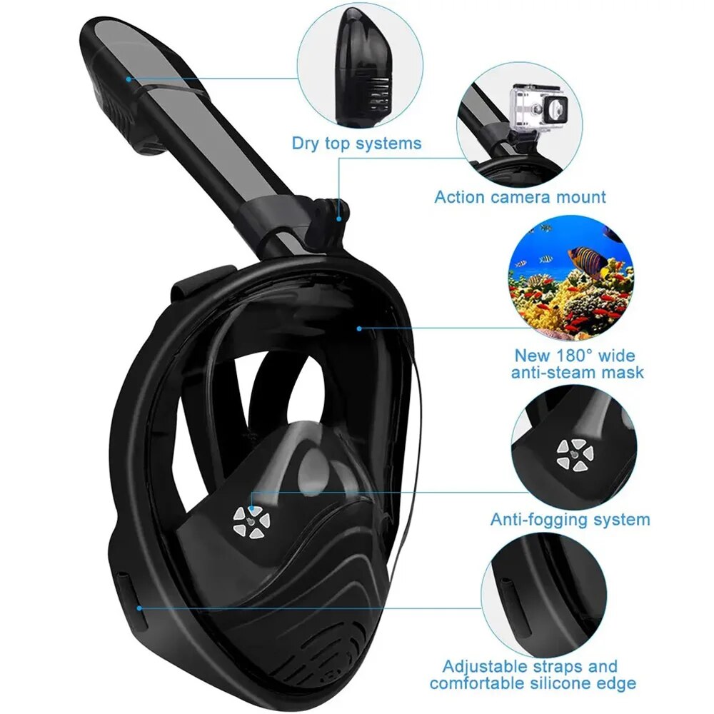Underwater Snorkeling Full Fac - Anti Pollution Mask incelemesi ve fiyatı