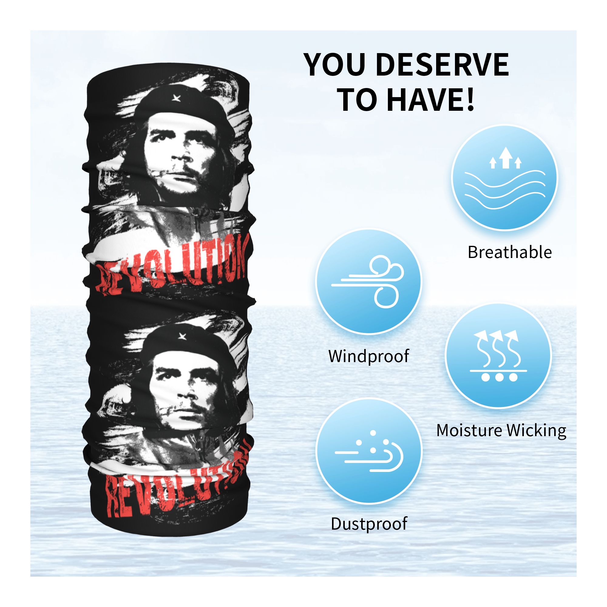 Custom Che Guevara Revolution  - Neck Gaiter Face Cover incelemesi ve fiyatı
