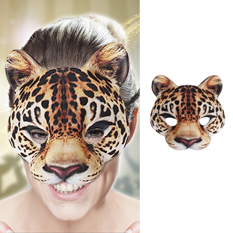 Leopard Mask Party Mask Dress  - Respirator Half Face incelemesi ve fiyatı