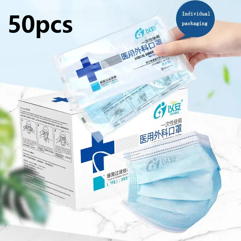 50pcs Disposable Mask Activate - Disposable Surgical Mask incelemesi ve fiyatı