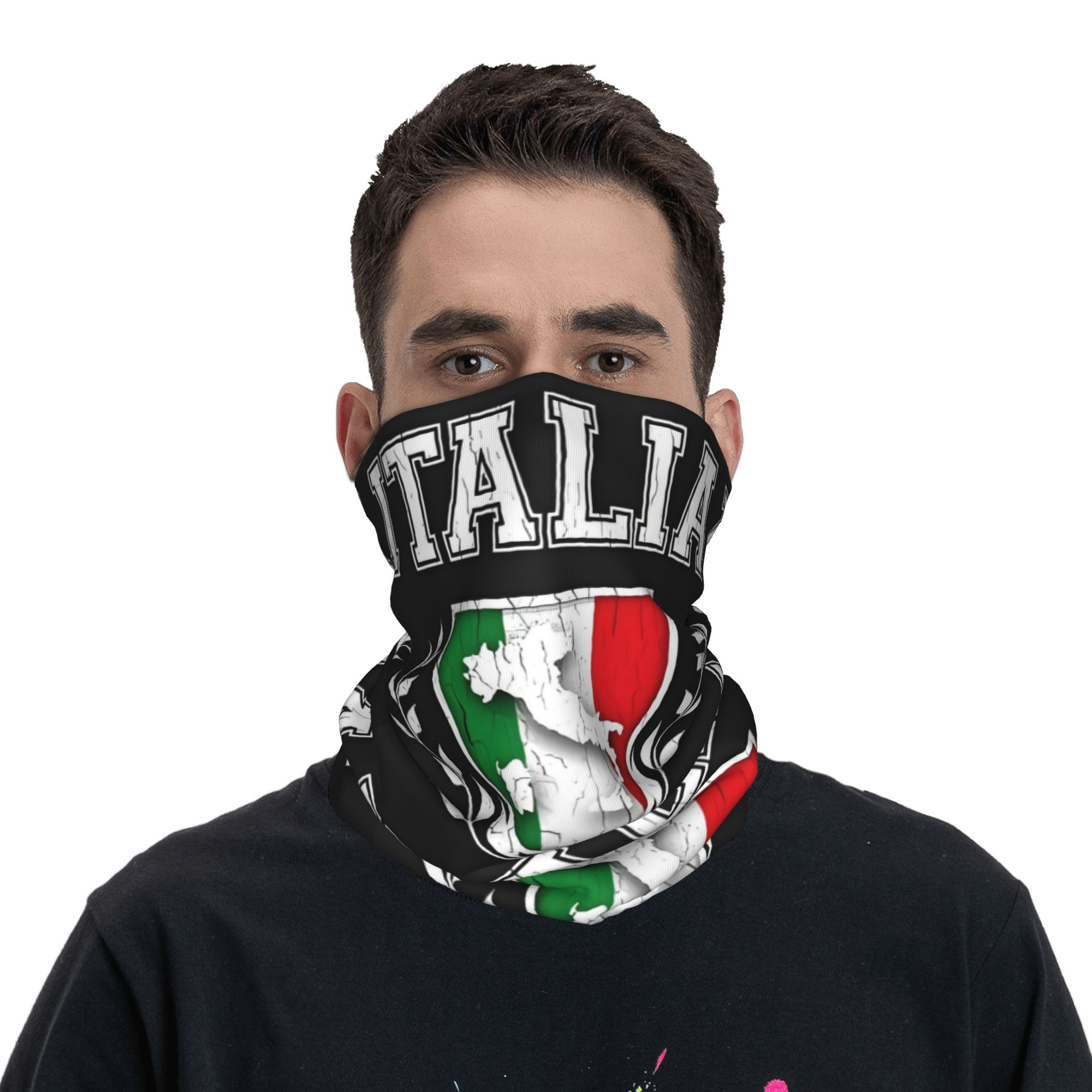 Custom Italy Flag Bandana Neck - Neck Gaiter Face Cover incelemesi ve fiyatı