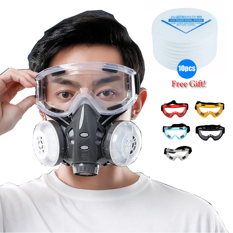Half Face Dust Mask Safety Gog - Kn95 Respirator Mask incelemesi ve fiyatı