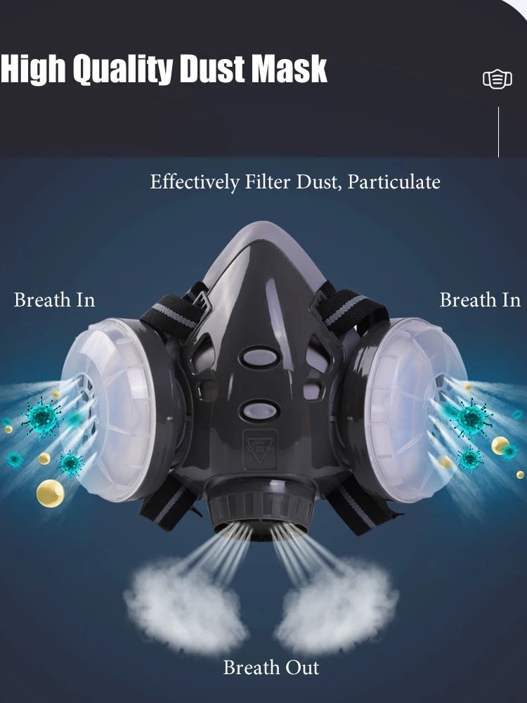 Half Face Dust Mask Safety Gog - Kn95 Respirator Mask incelemesi ve fiyatı