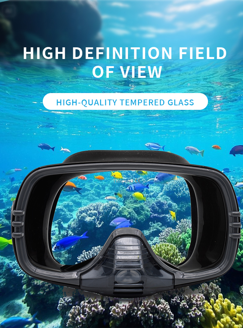 New Large Frame Diving Mask wi - Silicone Mask Bracket incelemesi ve fiyatı