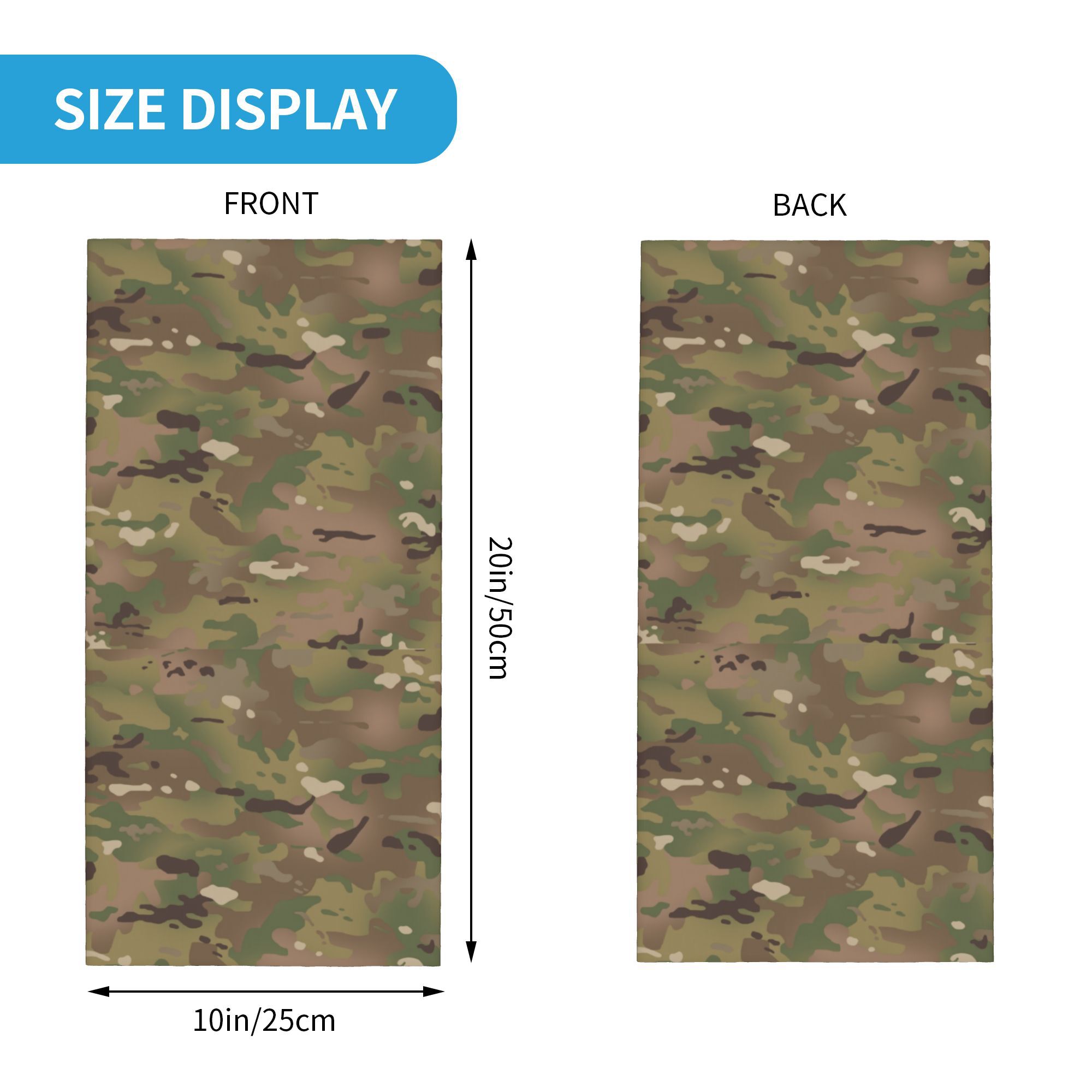 Custom Military Camouflage Pat - Neck Gaiter Face Cover incelemesi ve fiyatı