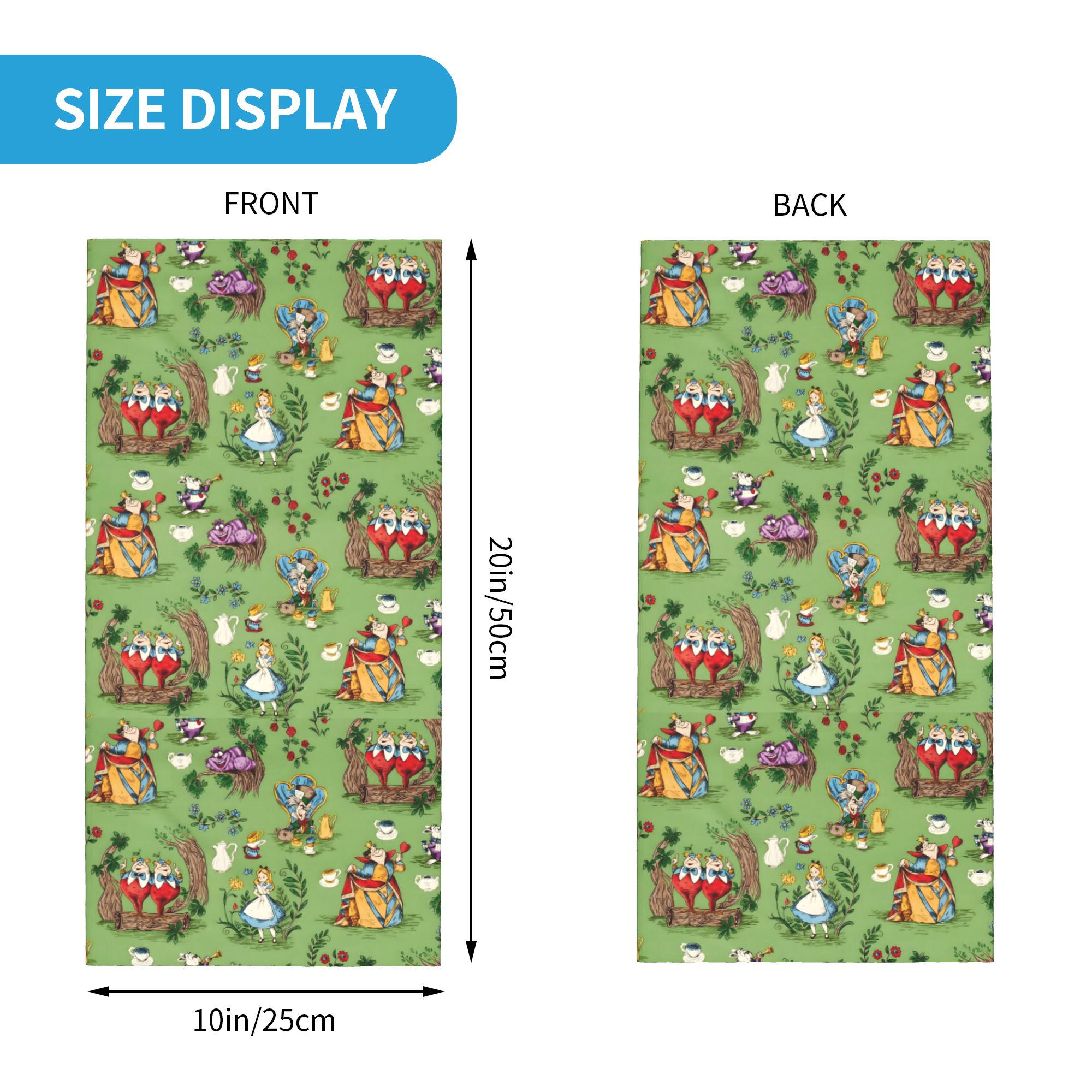 Custom A-Alice in W-Wonderland - Neck Gaiter Face Cover incelemesi ve fiyatı