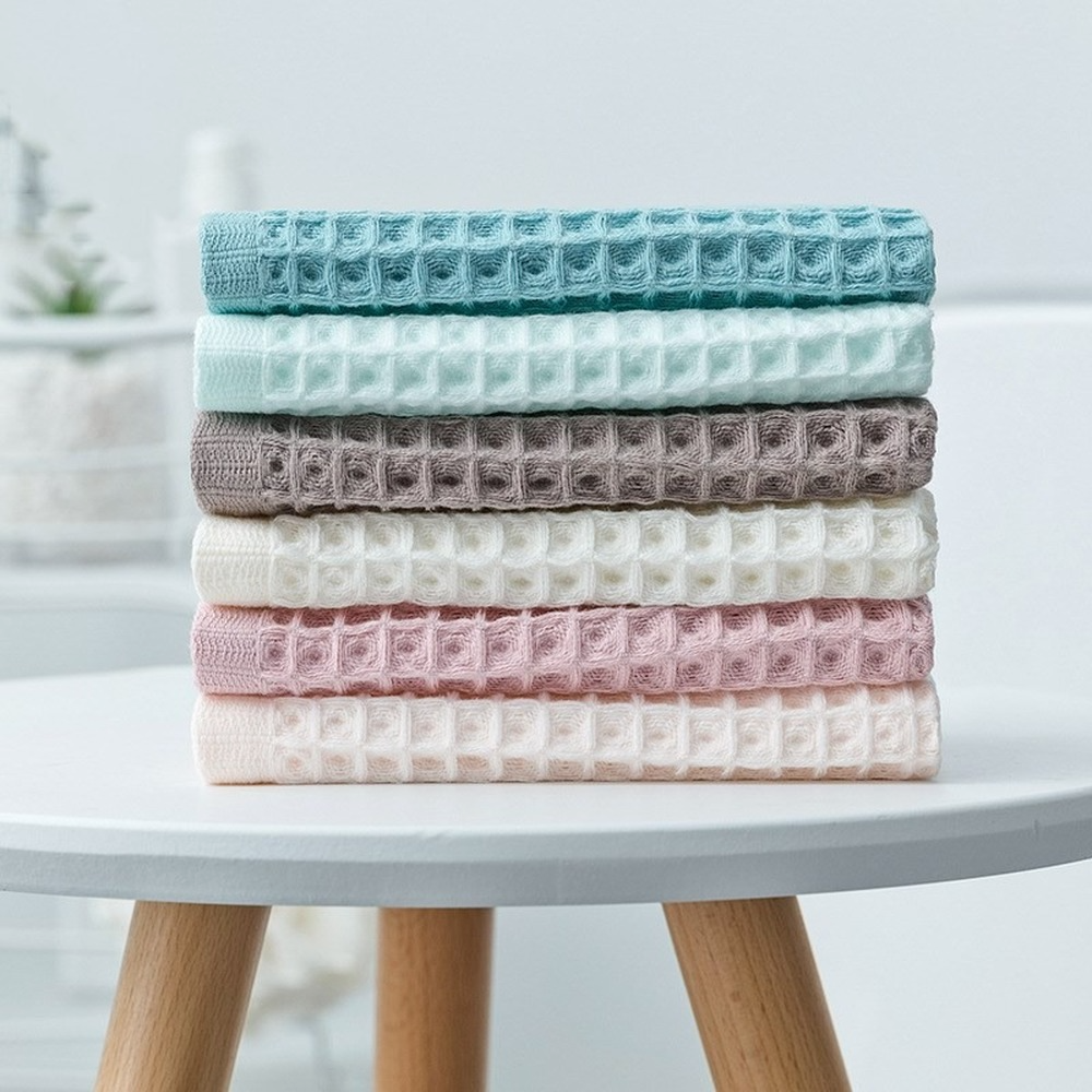 1Pcs Waffle Soft Face Towels f - Cloth Face Mask Washable incelemesi ve fiyatı