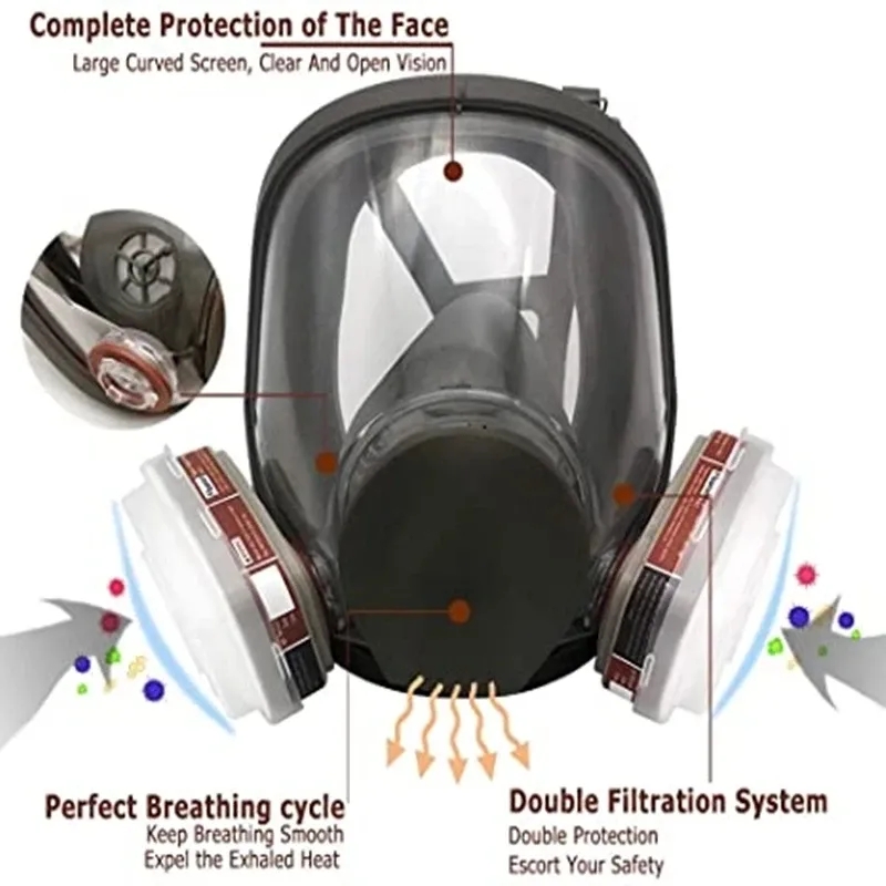 Large Size 6800 Gas Mask Full  - Kn95 Respirator Mask incelemesi ve fiyatı