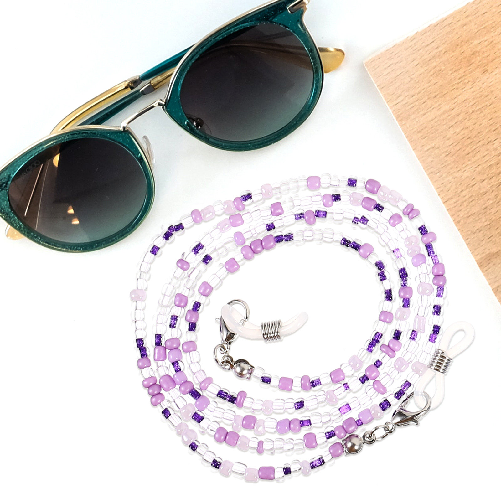 5Pcs Beaded Eyeglass Chain for - Mask Chain Holder incelemesi ve fiyatı