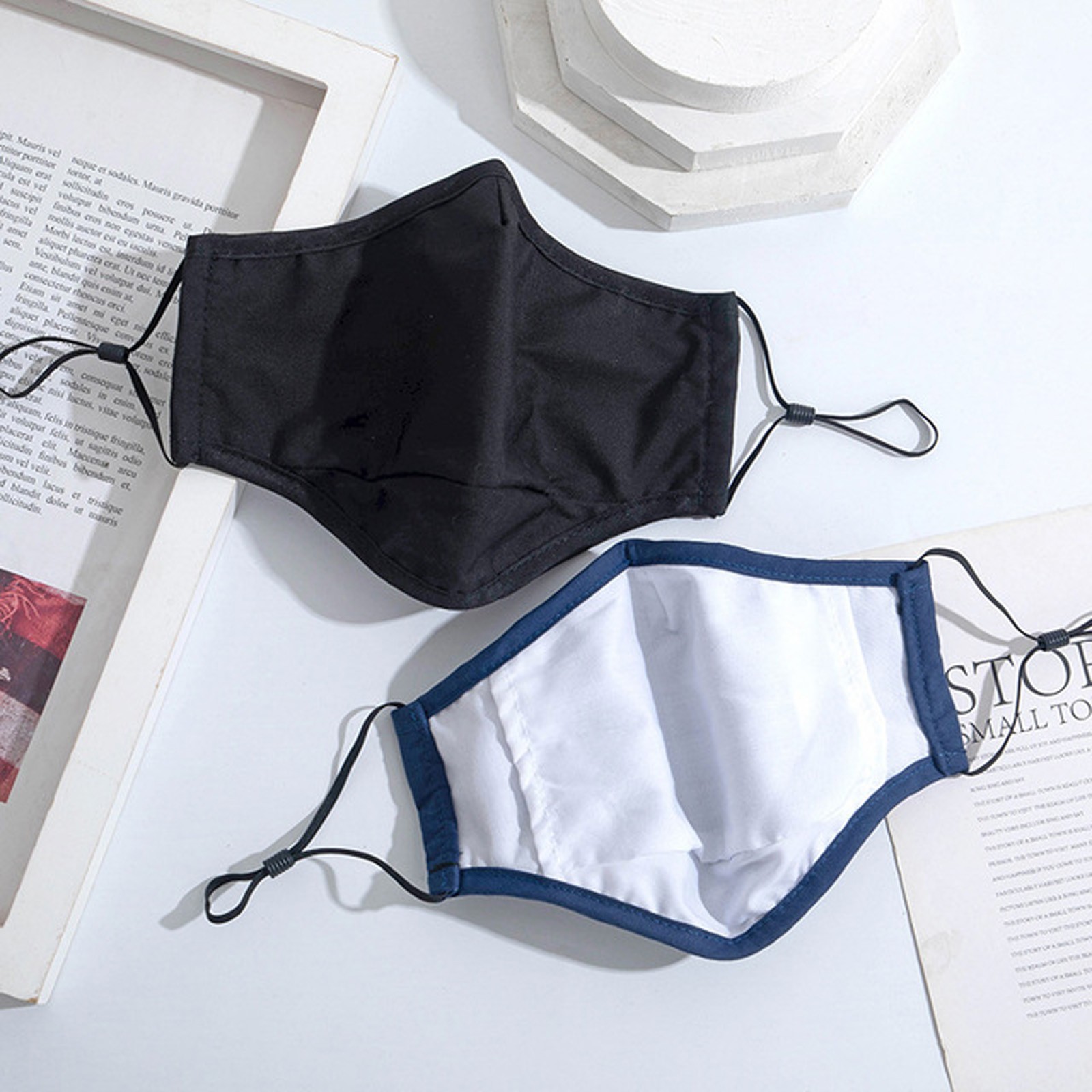 Men and Women Solid Color Faci - Cloth Face Mask Washable incelemesi ve fiyatı