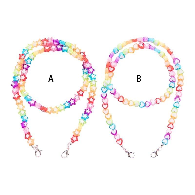 A52E Kids Acrylic Rainbow Colo - Mask Chain Holder incelemesi ve fiyatı